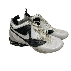 Nike White and Black High-Top Sneakers